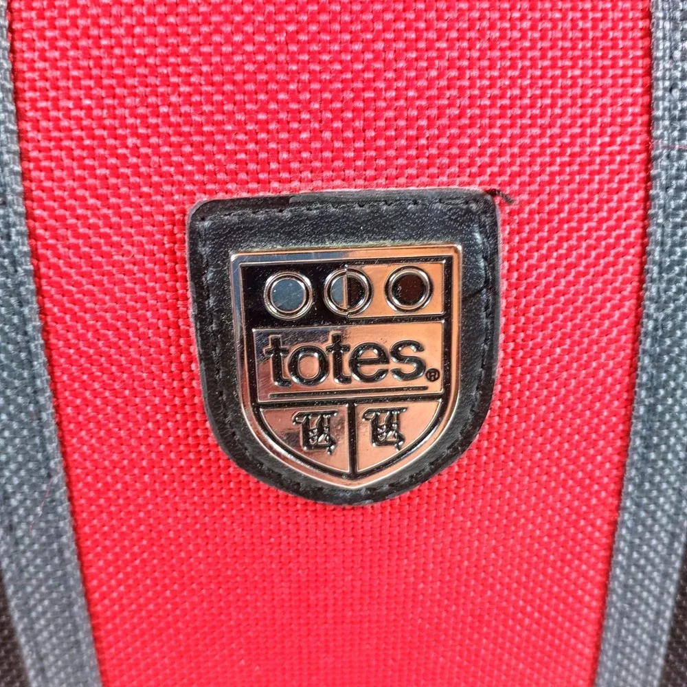 Totes Messenger Bag Medium Black Red Good Travel Crossbody Laptop Briefcase Bag